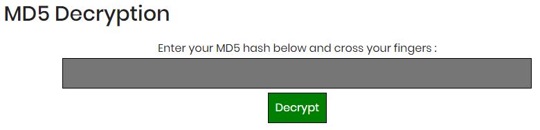 md5 decryption tool