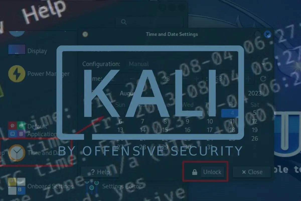 how to sync time in kali linux