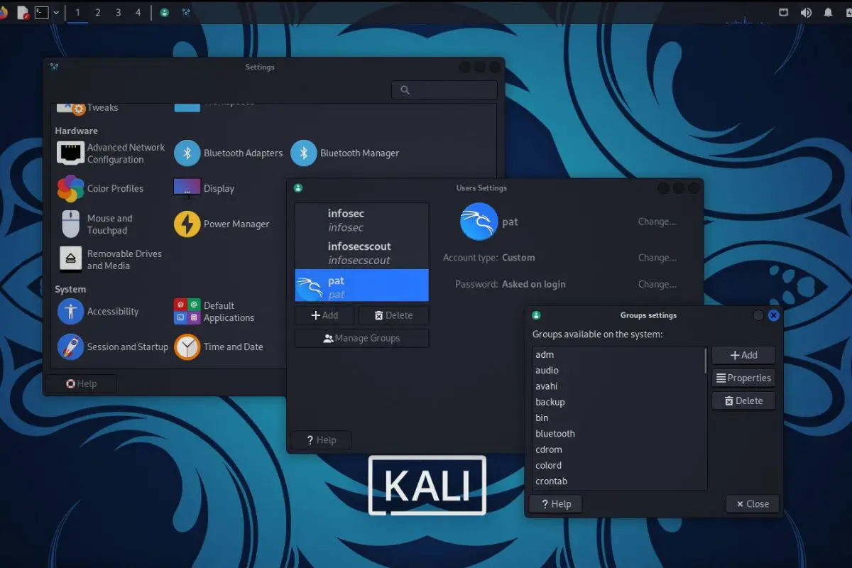 how to add user on kali linux